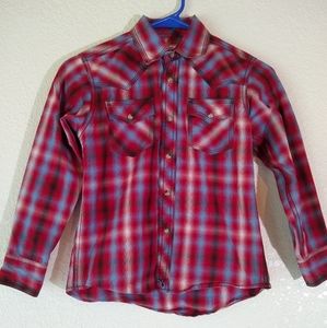 Boys Wrangler Western Long sleeve shirt Medium